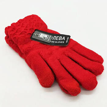Сенсорні рукавички дитячі Touchs Gloves/Зимові рукавички для дітей на 6-9 років/ Теплі дитячі рукавички Червоний