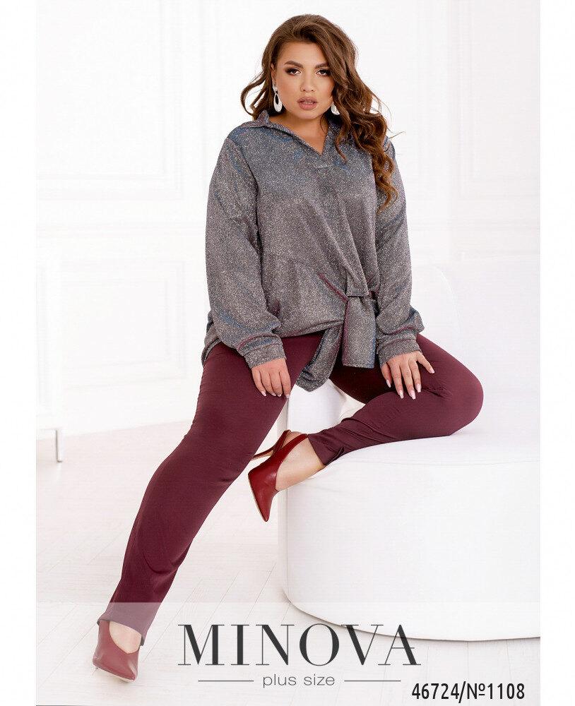 Елегантний жіночий костюм, тканина "Люрекс+Костюмна" 52, 54, 56, 58, 60, 62, 64 розмір 52