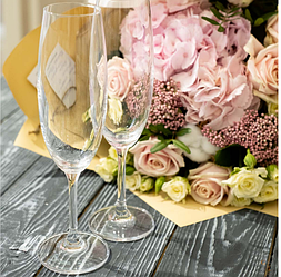 Набір келихів для шампанського Bohemia Lara 220 мл 6 шт