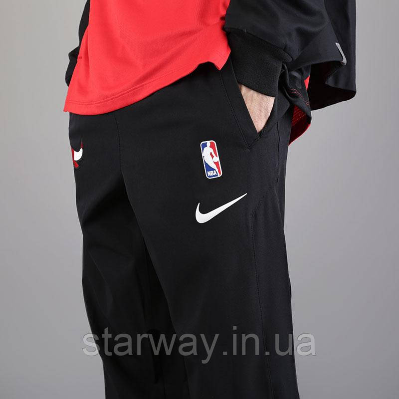 Спортивні трикотажні штани chicago bulls nba nike | логотип принт