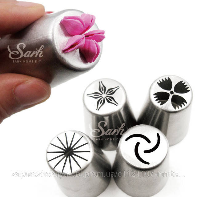 Квітковий 2 набір насадки неіржавка сталь без шва з 4, фото 1