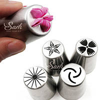 Квітковий 2 набір насадки неіржавка сталь без шва з 4