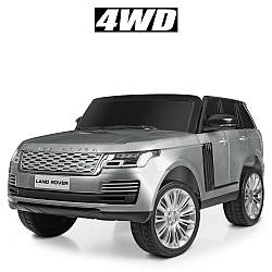 Детский электромобиль джип Land Rover 4 мотора по 45 Вт серый