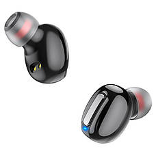 Навушники вакуумні безпровідні з мікрофоном Borofone BE55 Bluetooth в кейсі Чорний (BE55B), фото 6