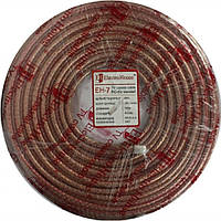 EH-7 TV кабель 100% ССS 1,02 Мідна фольга 100медних жил Силікон/прозорий 100 м