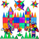 Магнітний будівельний конструктор PicassoTiles 100 Piece Set Magnet Building Tiles Playmags PT100 Оригінал, фото 6