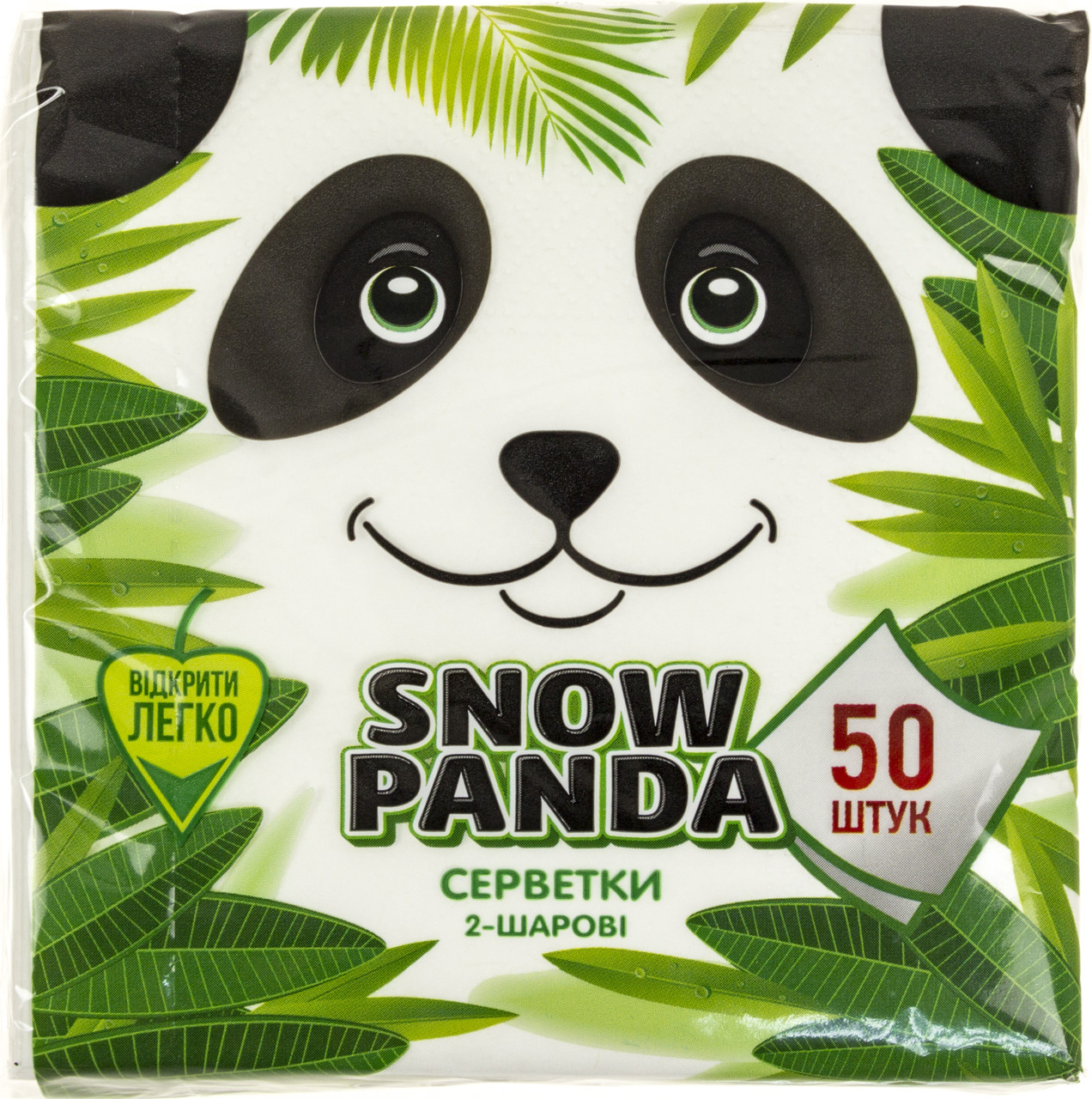 Серветки паперові "Сніжна панда" 2-х шарові (50шт) №7862(24)