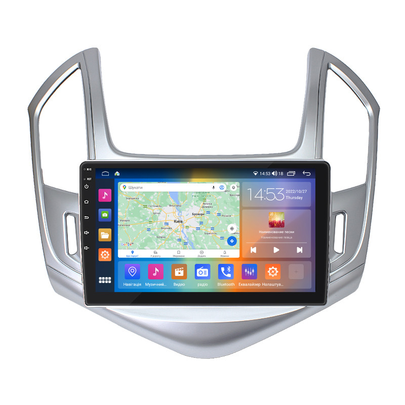 Штатна магнітола 9" Lesko для Chevrolet Cruze I Рестайлінг 2012-2016 4/64Gb CarPlay 4G Wi-Fi GPS Prime 3 шт., фото 1