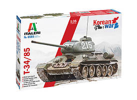 Т-34/85 Корейська війна. Збірна модель танка у масштабі 1/35. ITALERI 6585