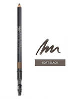 Карандаш для бровей с щеточкой Avon True Dualended Brow Pencil, 1.08 г Soft Black/Светло-черный