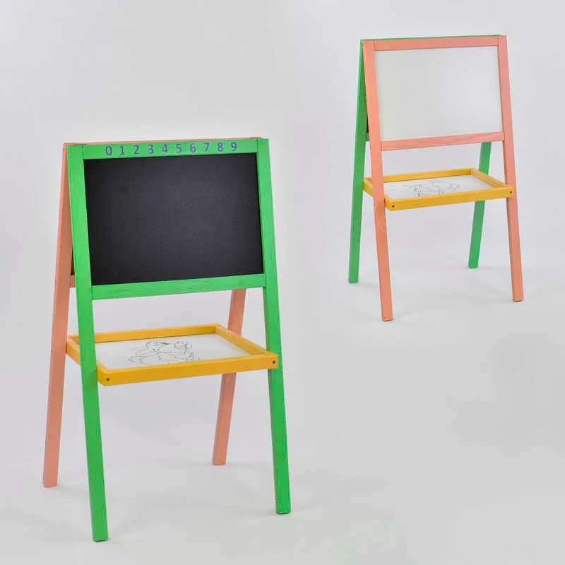 Мольберт магнітний з полицею 142 двосторонній, фарбований. 40х26 см, фото 1