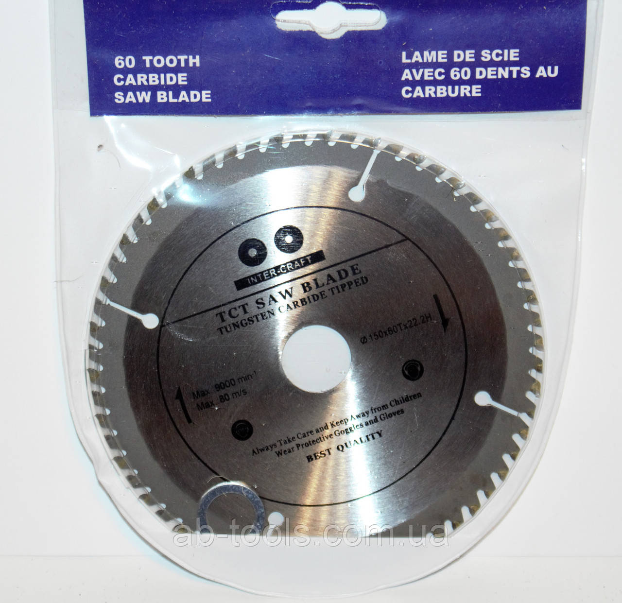 Диск 150/22,23 пиляльний дрібний зуб 60 зубів, фото 1