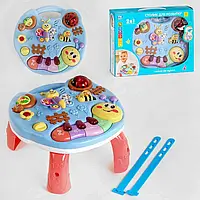 Дитячий розвивальний столик 50829 "TK Group", 2в1 з піаніно та підсвіткою