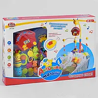 Карусель мобіль музична 7308 "Play Smart" р/в, на ліжечко, світло, звук, на батарейках