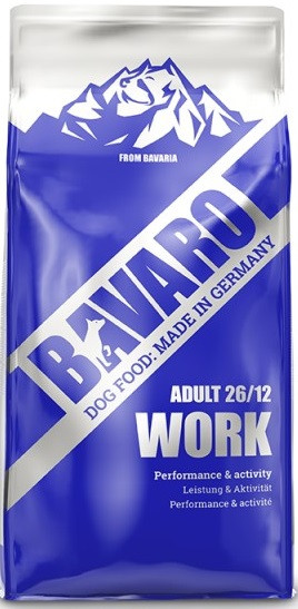 Сухий корм для собак з високою активністю BAVARO Work 26/12 18 кг