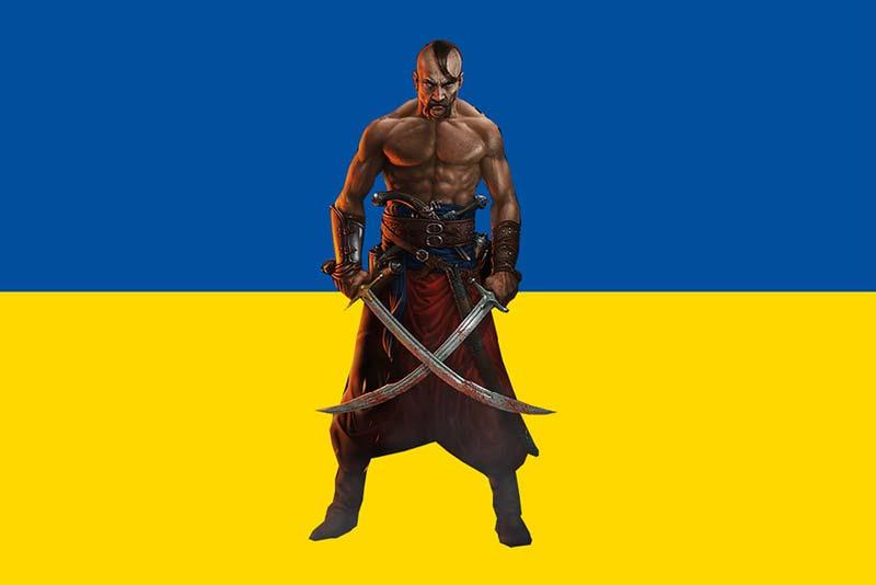 Прапор «Козак» синьо-жовтий