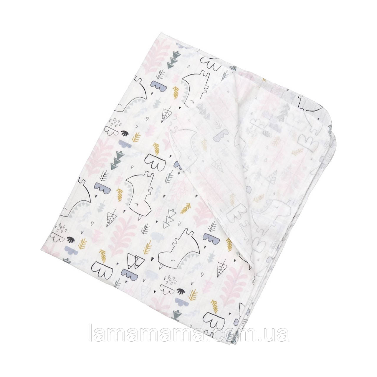 Пелюшка муслінова бавовняна Єдинороги 75*90 см Minikin