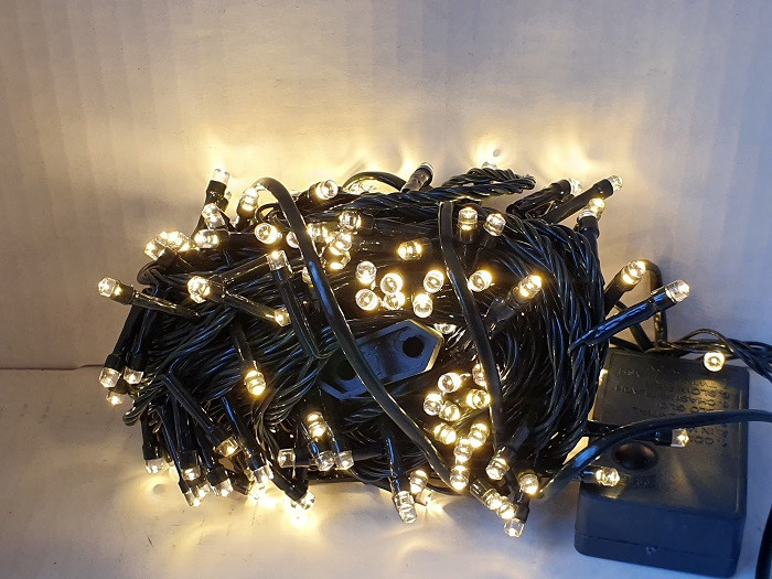 Світлодіодна Гірлянда на 200 LED біла тепла 16 м (25118-E), фото 1
