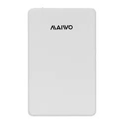 Зовнішня кишеня для диска Maiwo K2503D White