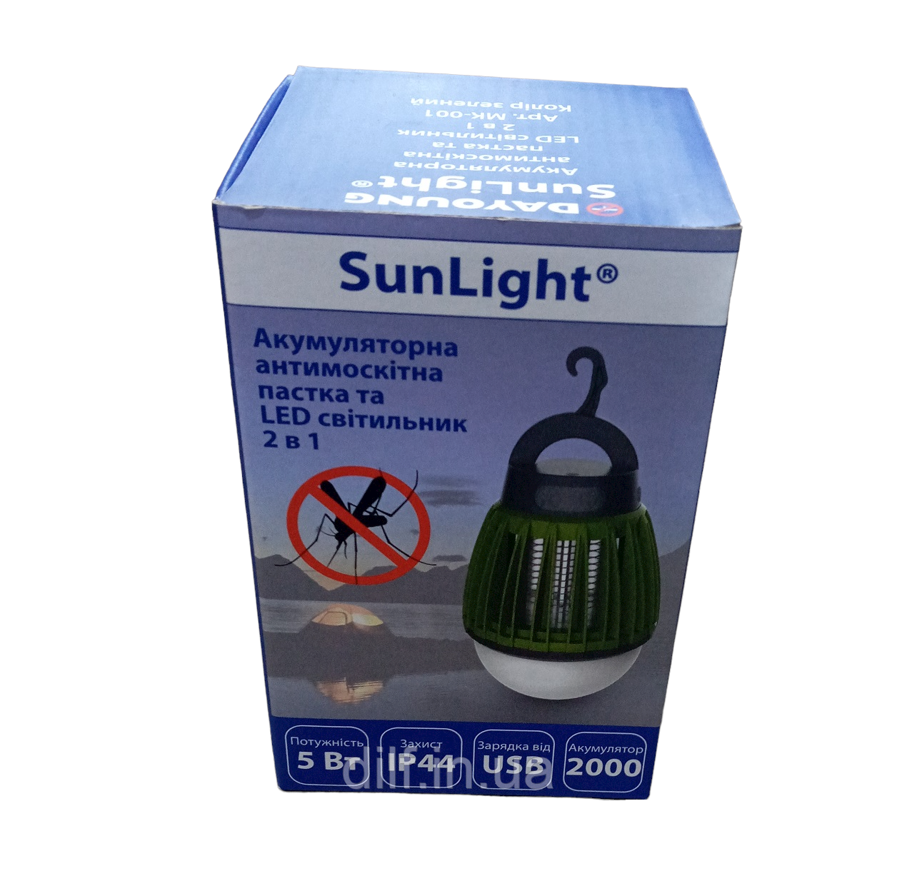 LED светильник и уничтожитель насекомых SunLight MK-001 на аккумуляторе - фото 7 - id-p1710854853