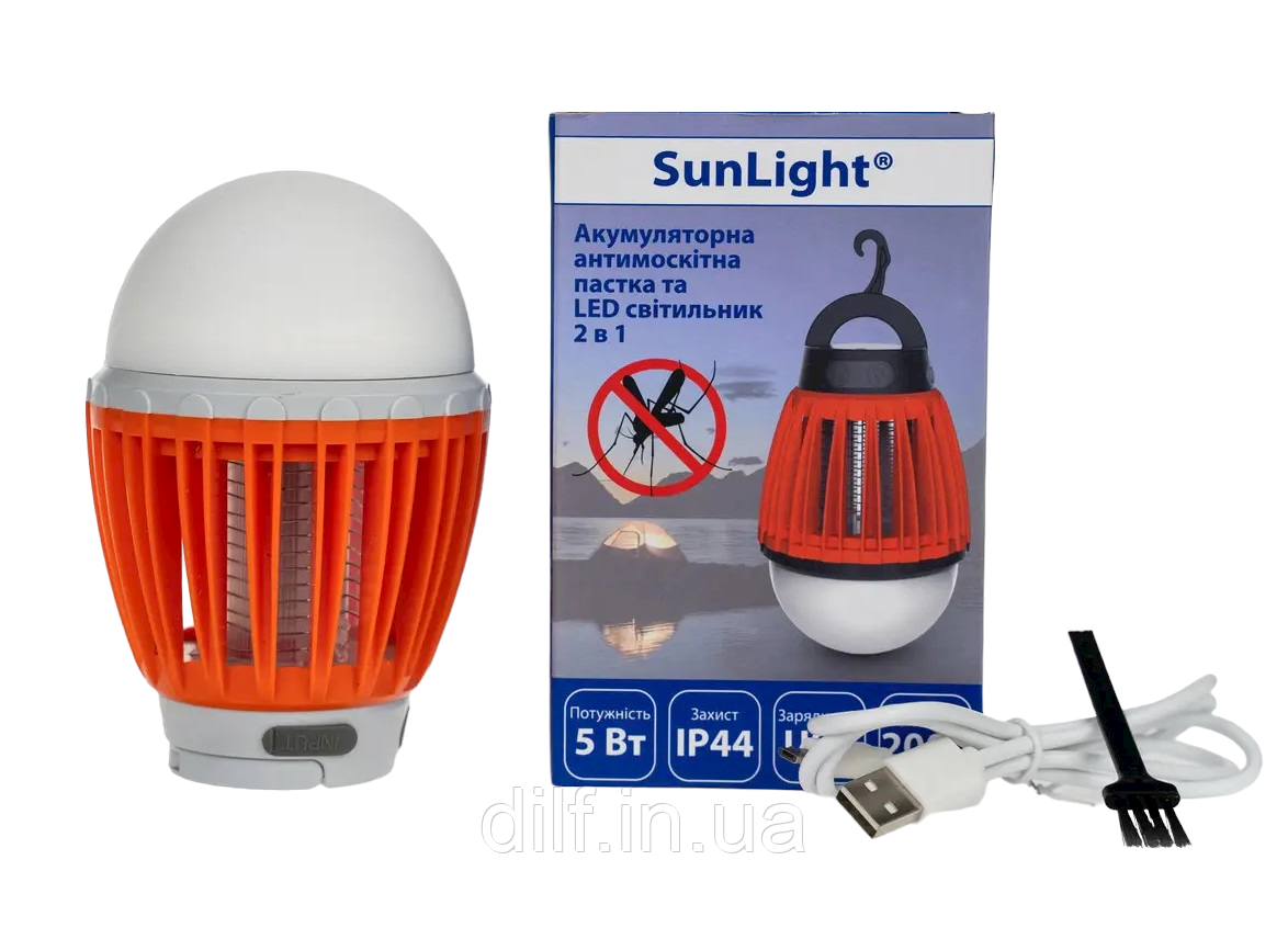 LED светильник и уничтожитель насекомых SunLight MK-001 на аккумуляторе - фото 1 - id-p1710854853