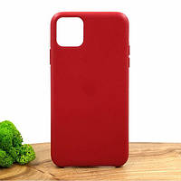 Оригинальный кожаный чехол-накладка Molan Leather Case for Apple iPhone 11 Pro max Red