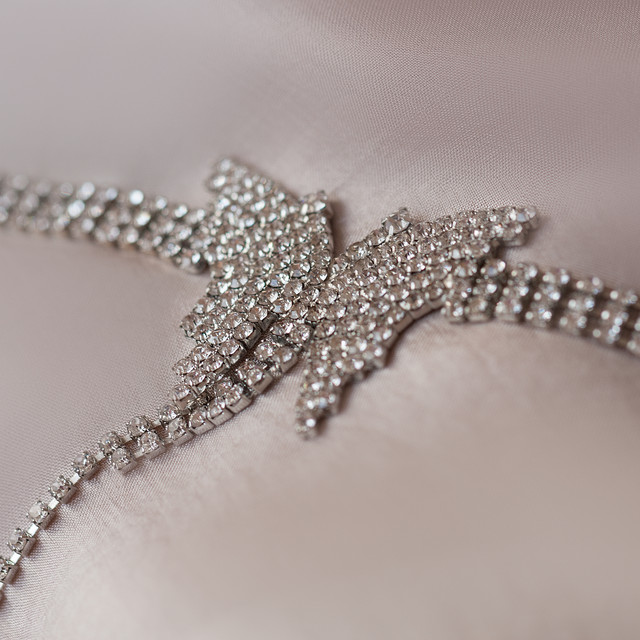 Кольє - чокер Метелик зі стразами. Святкове намисто