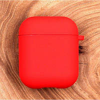 Оригинальный матовый чехол Silicone Case для AirPods Original Assembly Red