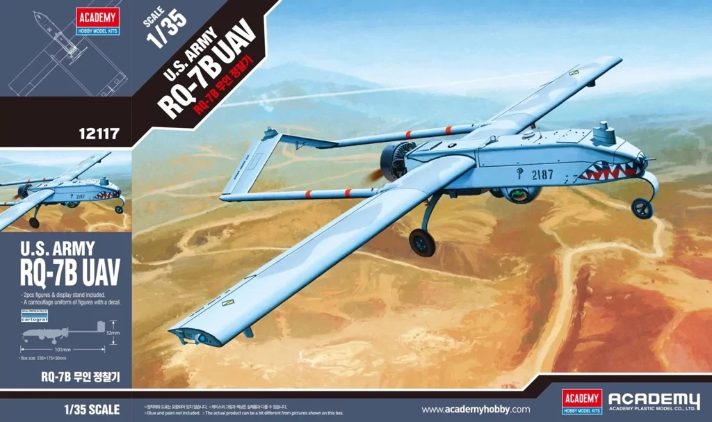 RQ-7B Shadow. Збірна модель БПЛА у масштабі 1/35. ACADEMY 12117