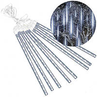 Гірлянда бурулька Meteor Shower Lights 8 шт 432 Led Cool White