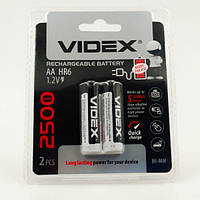 Аккумуляторы никель-металлогидридные Videx AA 2500 mAh (2 шт)