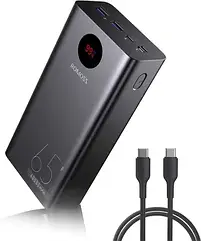 Зовнішній акумулятор Romoss Zeus PRO 65w 40000mAh Black+кабель