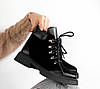 Стильні зимові чорні черевики жіночі комфортні ХІТ, фото 2