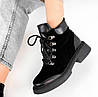 Стильні зимові чорні черевики жіночі комфортні ХІТ, фото 7