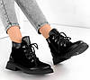 Стильні зимові чорні черевики жіночі комфортні ХІТ, фото 8