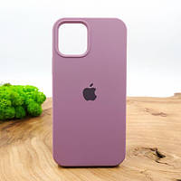 Оригинальный матовый чехол-накладка Silicone Case IPHONE 12(6.7) Lilac