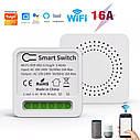 Перемикач живлення WiFi Smart Switch 16A із віддаленим керуванням для розумного будинку. Tuya, фото 8