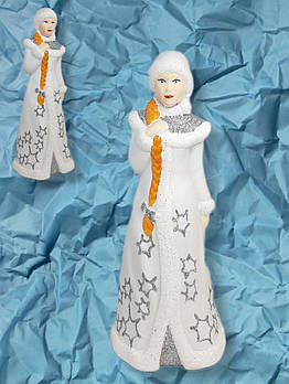 Новорічні прикраси під ялинку Снігурочка 20 см*9 см