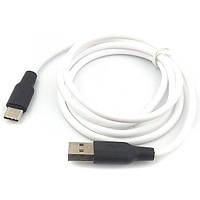 Сверхпрочный силиконовый USB кабель HOCO X21 Type-C White