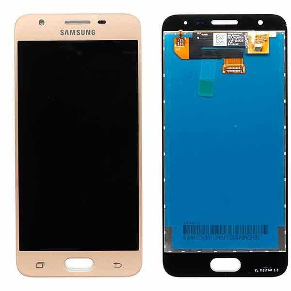 Дисплей для Samsung G570 Galaxy J5 Prime (2016) з сенсорним склом (Золотистий) Сервісний оригінал