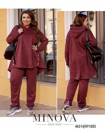 Шикарний жіночий костюм-двійка Кофта +Штани тканина "Ангора" 52, 54 розмір 52, фото 1