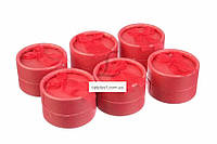 Коробка біжутерна (5см*5см) для кілець та сережок 24 штуки червона