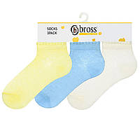 Носочки детские короткие СЕТКА однотонные для малыша летние носки для новорожденных BROSS