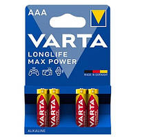 Батарейки Varta MAXPOWER LR03 AAA, 4 шт