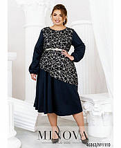 Елегантна жіноча сукня Тканина Люрекс+Костюмна 52, 54, 56, 58, 60, 62 розмір 52, фото 3