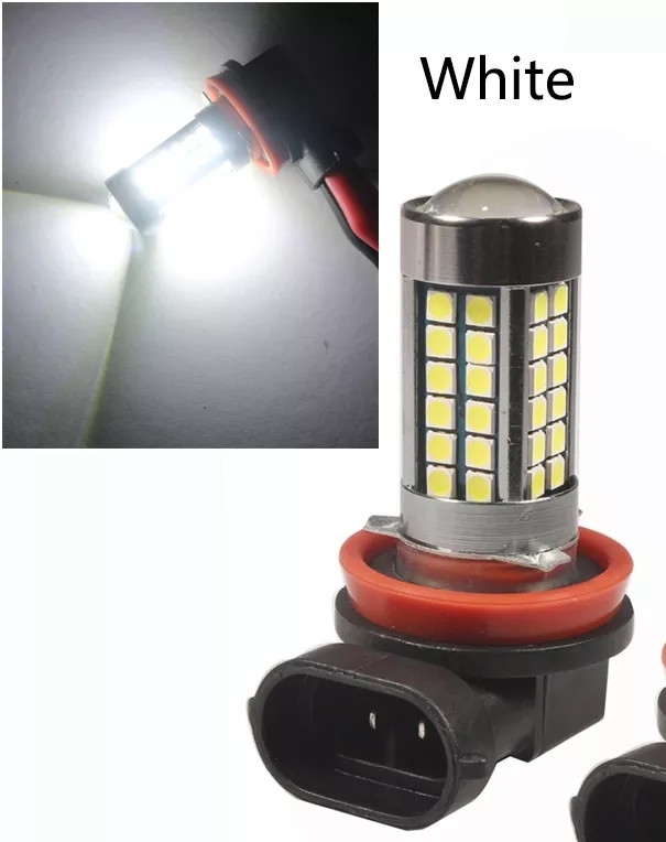 Светодиодная лампа H11 LED H8 с линзой противотуманка H11 LED 3030 ...