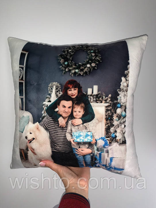 Подушка плюшева (Ваша напис або фото)