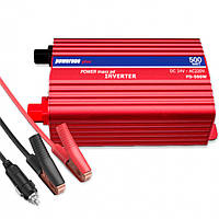 Преобразователь напряжение с 24 на 220 вольт U&P Powerone PD-500W (300 Вт) 24V/220V Red (YT-PD500W-RD)