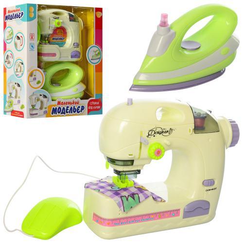 Ігровий набір Маленький модельєр із праскою та швейною машинкою звук, світло, вода 31*12*27 (6998А), фото 1