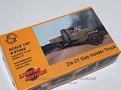 Збірна модель ЗІС-21 з газогенератором, радянська вантажівка, масштабу 1/87, H0